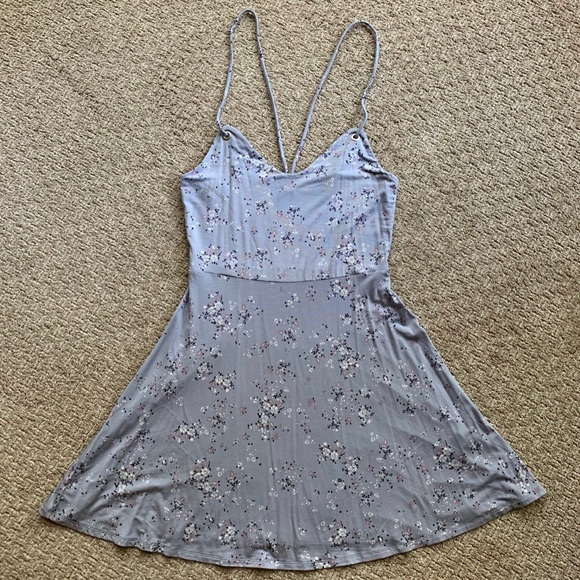 Garage Dress Medium Spaghetti Straps Purple/gray - Picture 1 of 6